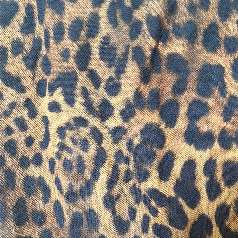 Jones New York Leopard Sleeveless Scoop Neck Sheath Coverup Size L/XL - Picture 4 of 5